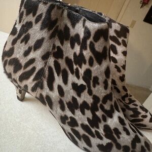 Leopard Print Ankle Boots